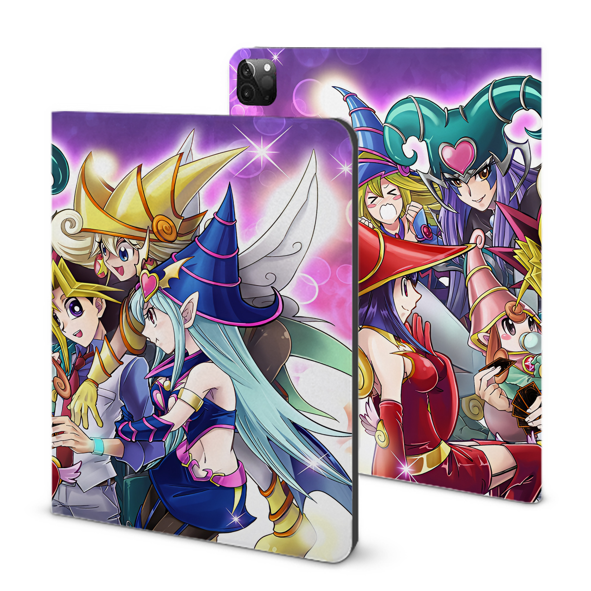 （画像用） 遊☆戯☆王 Yu-Gi-Oh! IPadケース ペンホルダー付き ブックスタイルデザイン